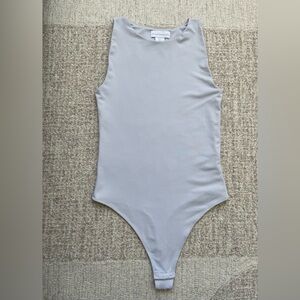 House of Harlow Light Grey Contour Tank Bodysuit